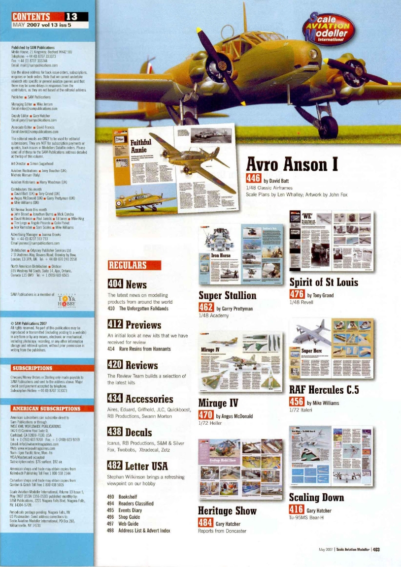 Scale Aviation Modeller International 2007-05